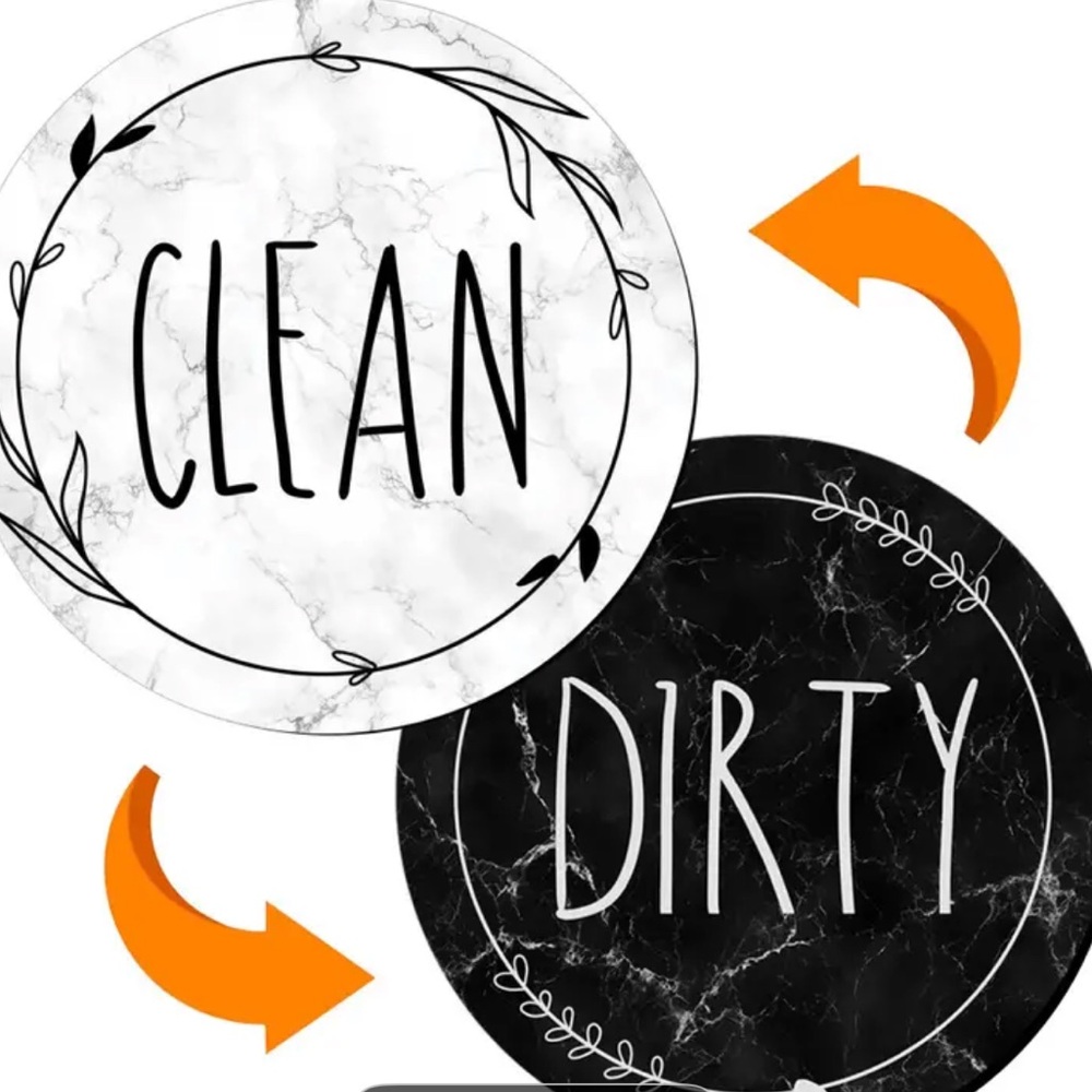 Reversible Clean Dirty Magnet - Picture 4 of 4